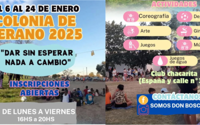 18 dic./ INSCRIPCIONES ABIERTAS para la Colonia de Verano 2025