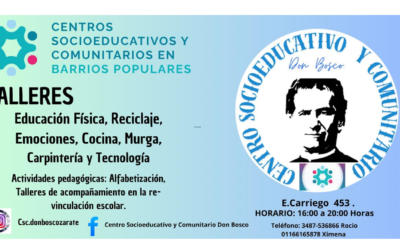 El Centro Socioeducativo y Comunitario «Don Bosco» arranca sus actividades con una Semana Cultural