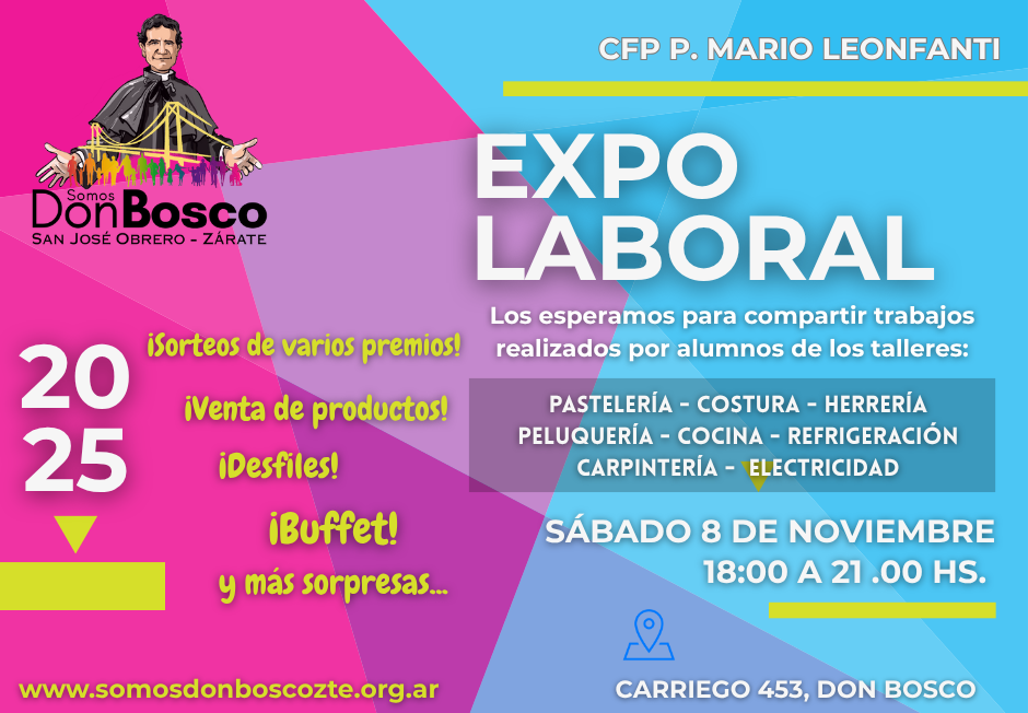 8 Nov/ Se viene la EXPO Laboral del CFP P. Leonfanti