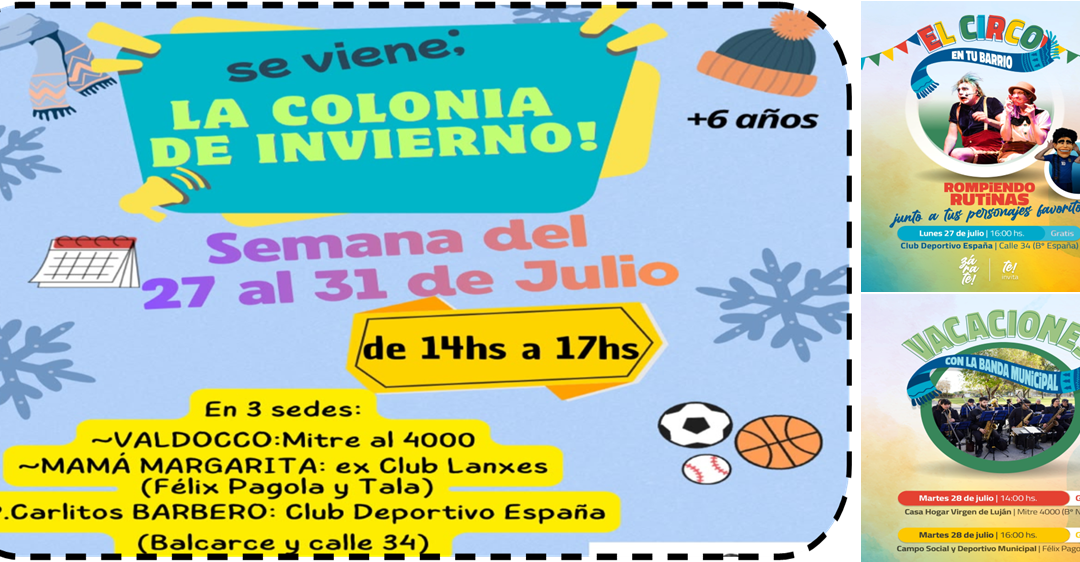 Se viene la Colonia de Invierno cargadita de sorpresas