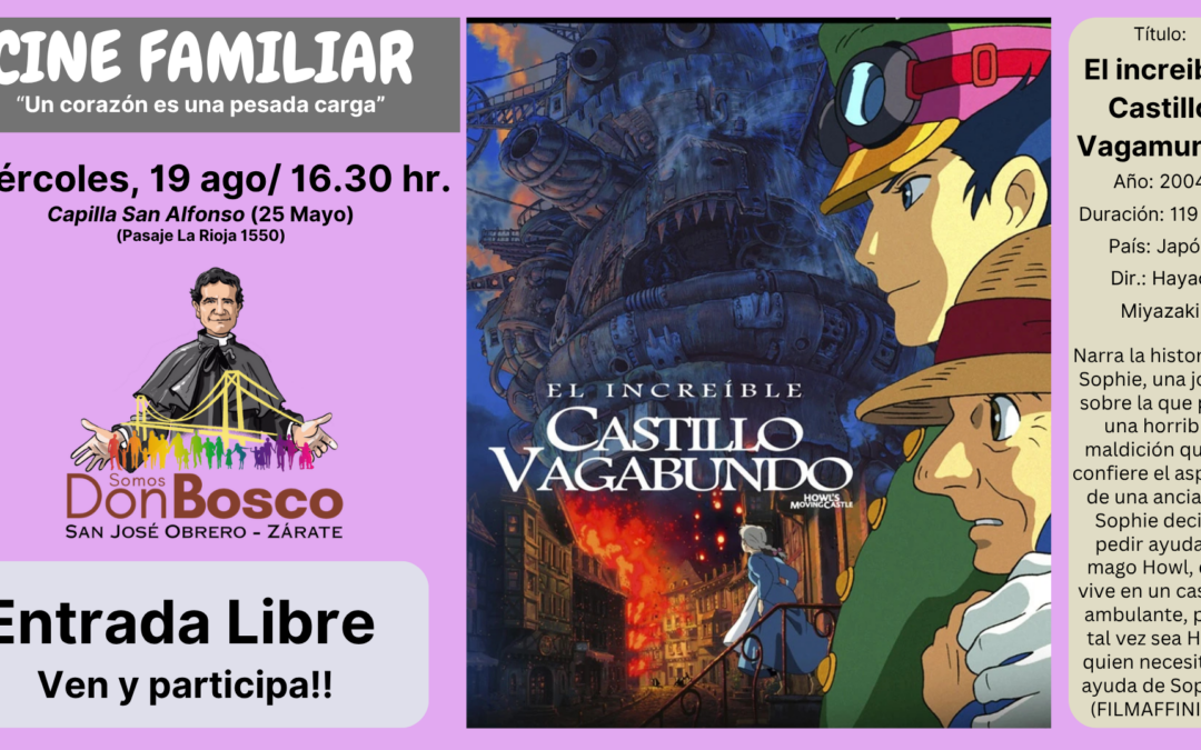 19 ago/ Cine para toda la familia: «El Increible Castillo Vagamundo» (Japón 2004)