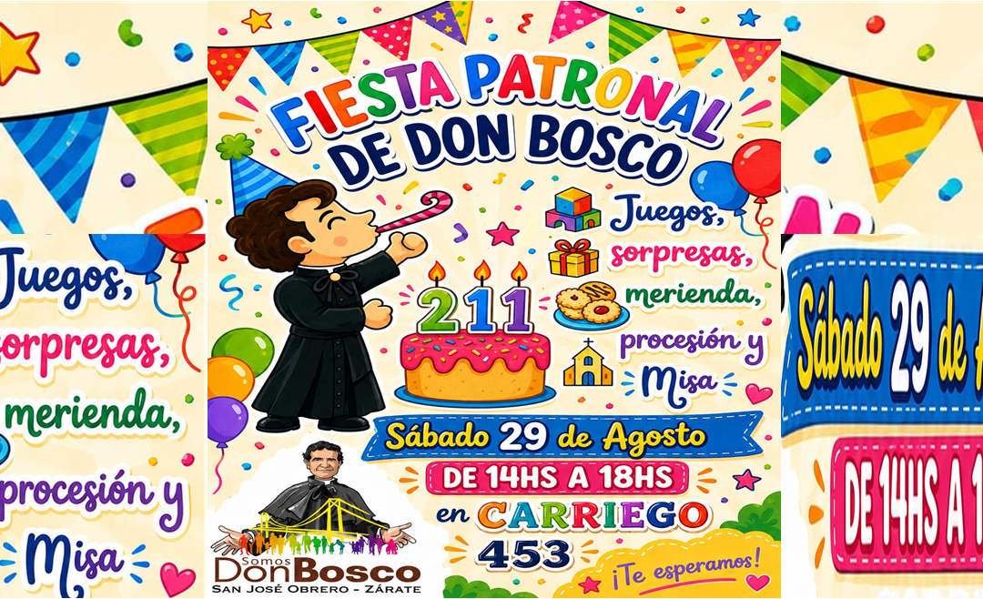 29 ago/ Fiesta patronal Comunidad Don Bosco